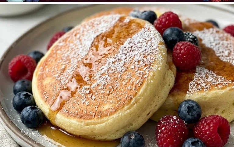 Fluffy Japanese Soufflé Pancakes