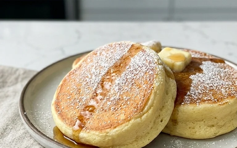Fluffy Japanese Soufflé Pancakes