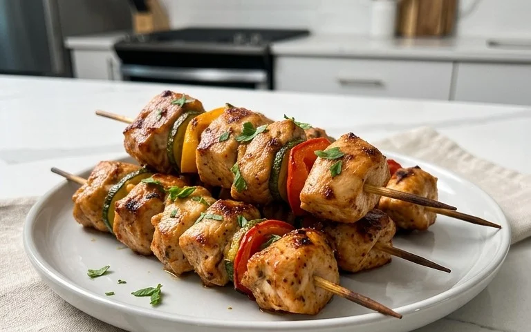 Air Fryer Chicken Skewers (VIDEO)