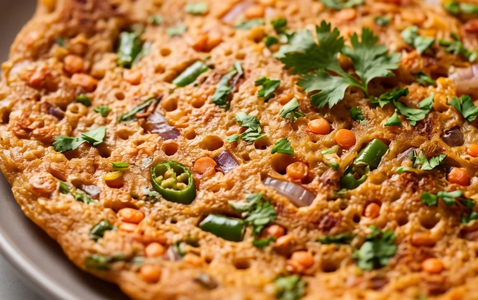 Masoor Dal Chilla | Savory Red Lentil Pancakes