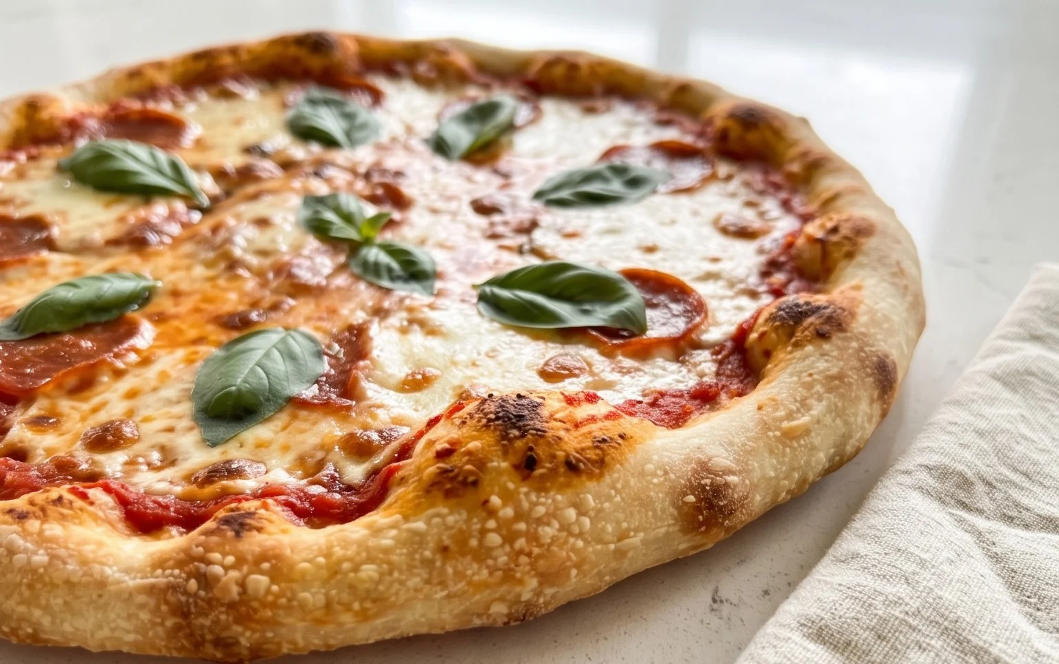 An excellent No Yeast Pizza Dough - quick easy homemade pizza!