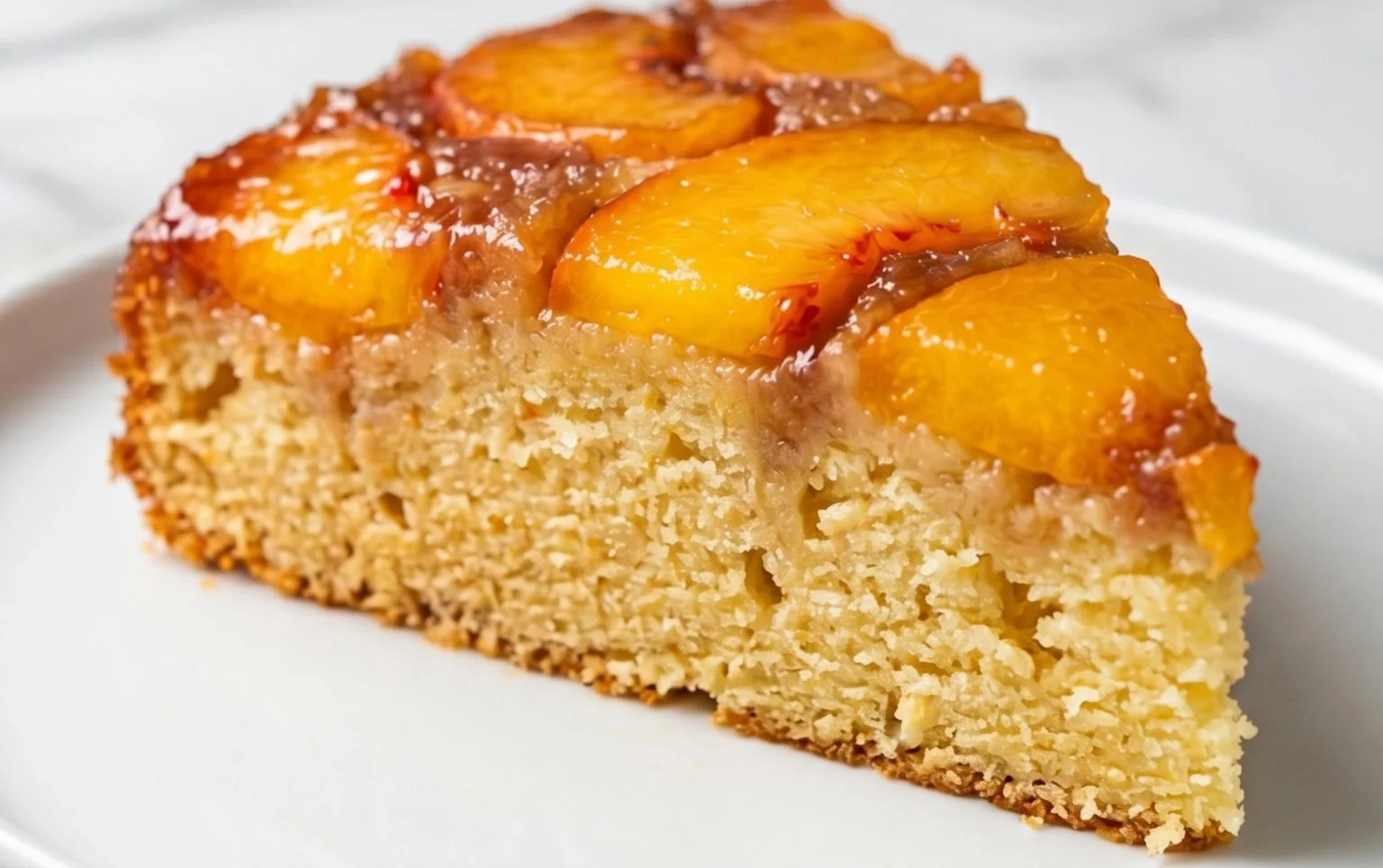 Peach Upside-Down Cake Recipe