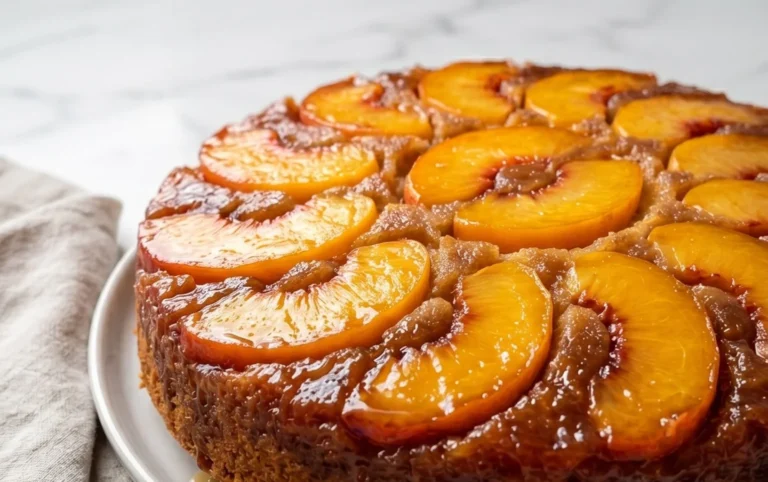 Peach Upside-Down Cake Recipe