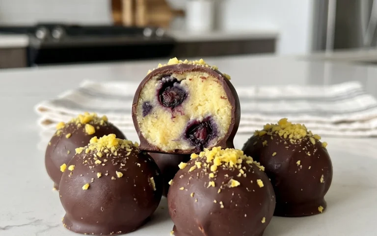 LEMON BLUEBERRY TRUFFLES