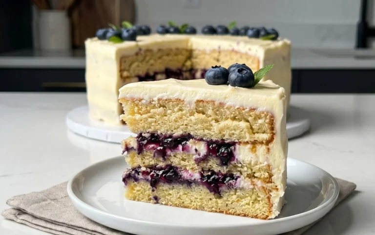 Nova Scotia Blueberry Cream Cake