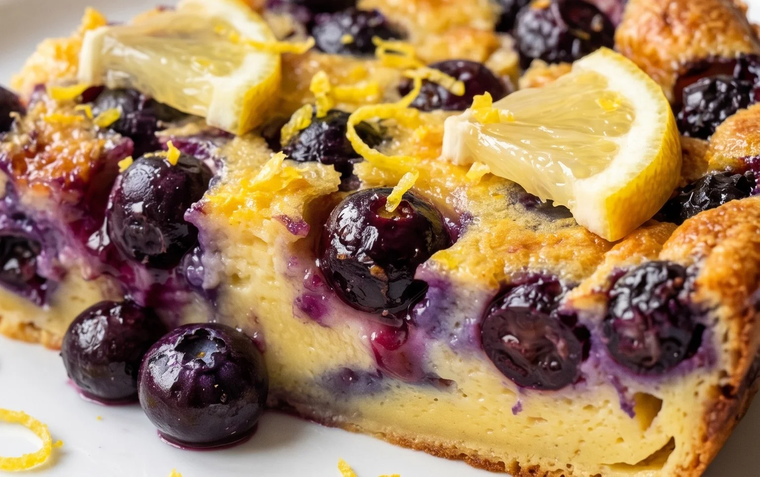 Lemon Blueberry Clafoutis