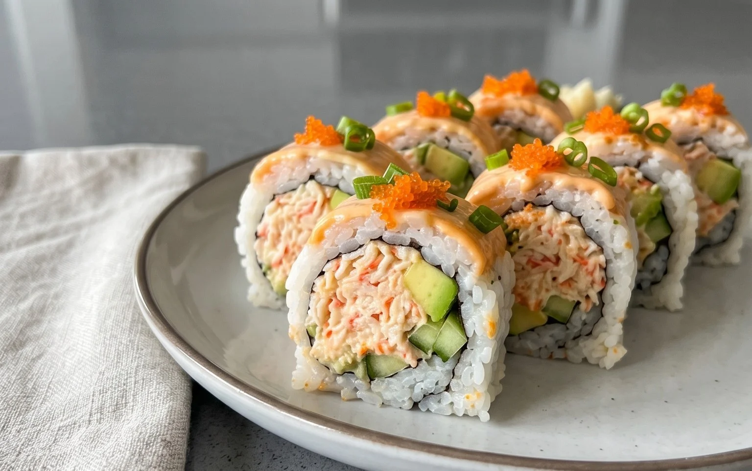 Kani Sushi (Spicy Crab Roll)