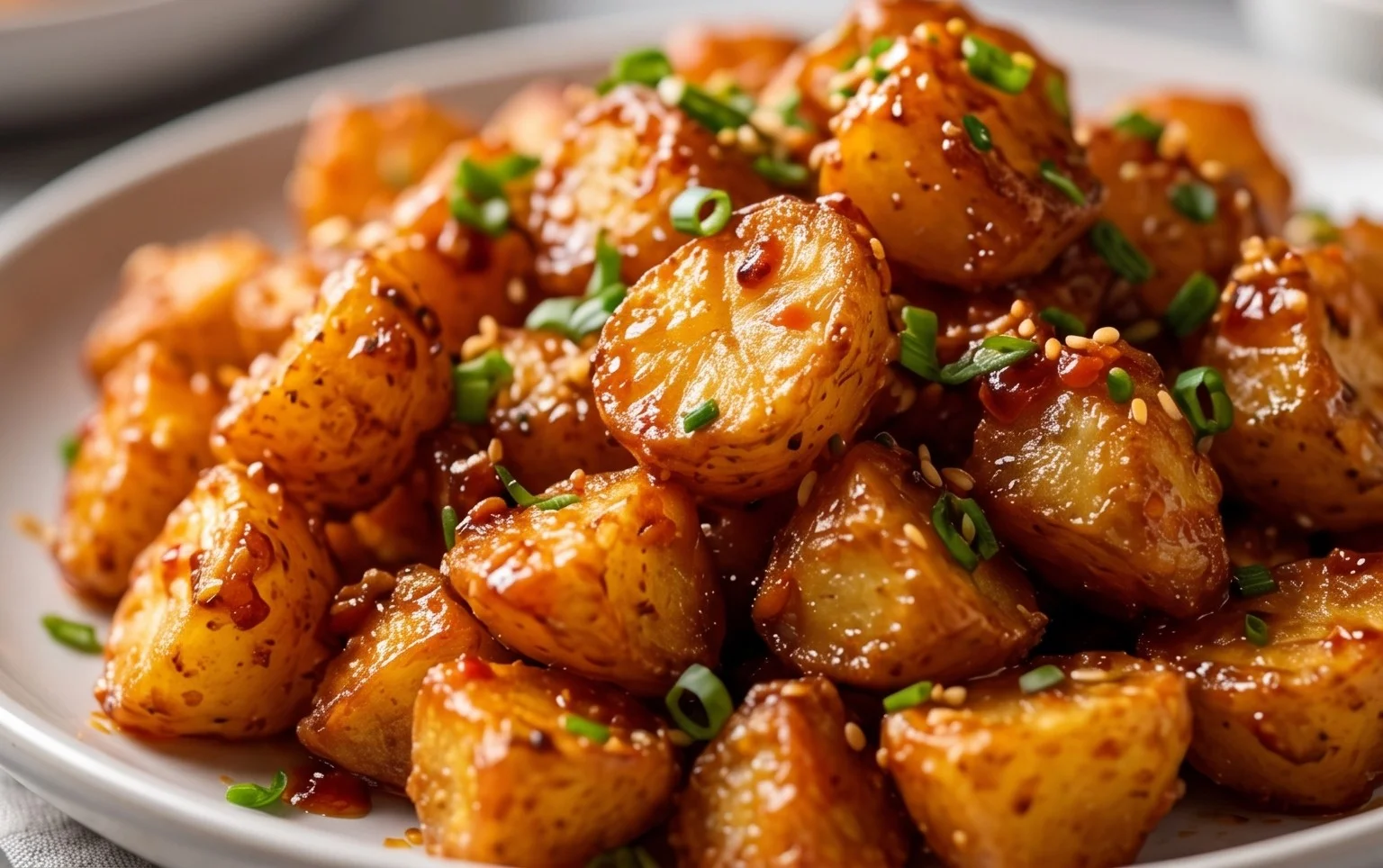 Crispy Honey Chilli Potatoes