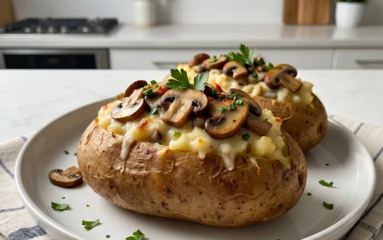 The Ultimate Stuffed Baked Potatoes with Mushrooms