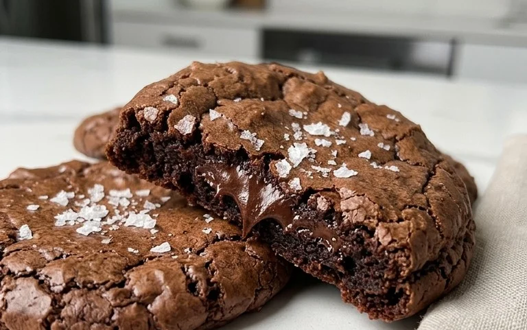 Salted Brownie Cookies