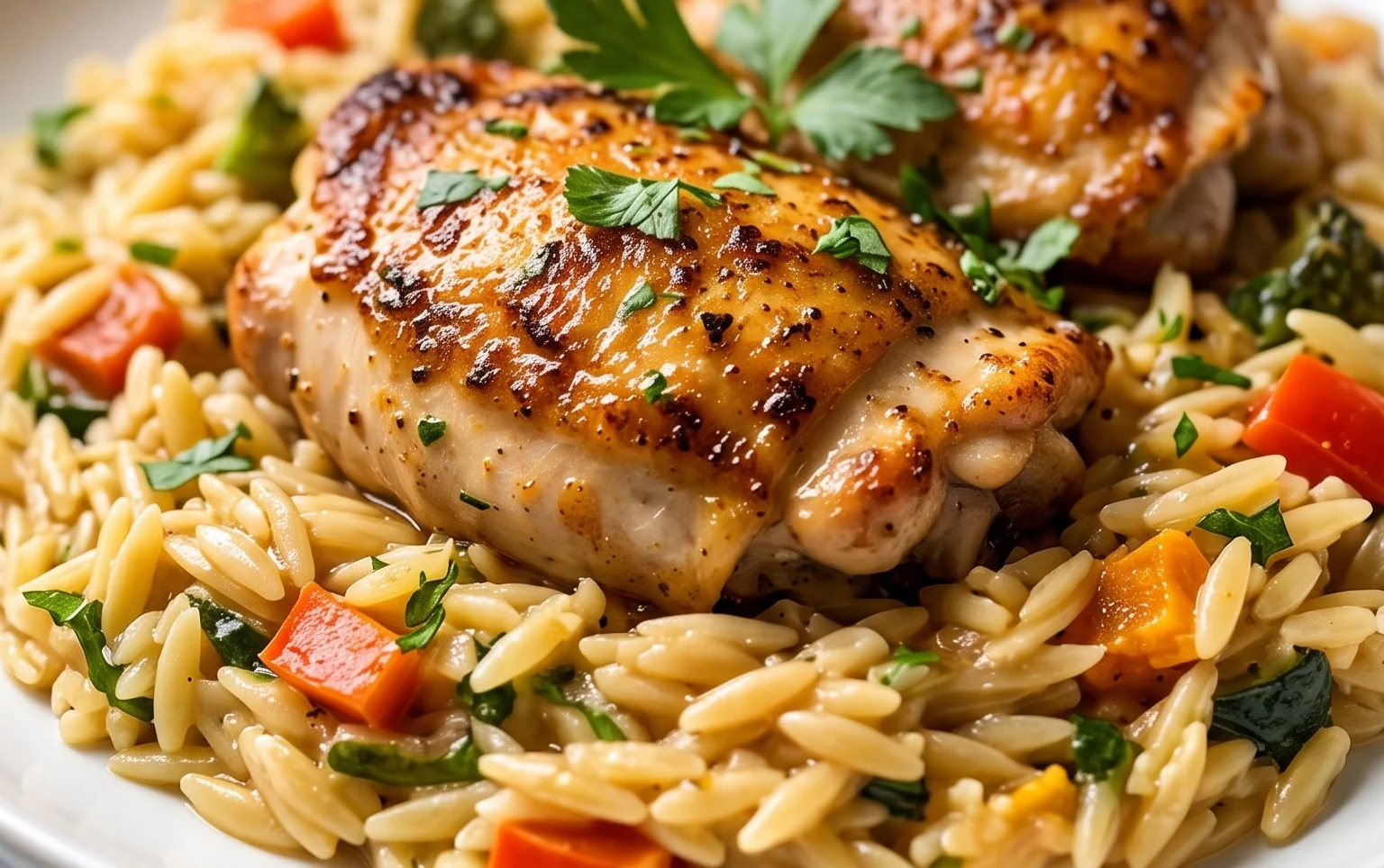 Chicken Orzo (30-Minutes, One-Pan)