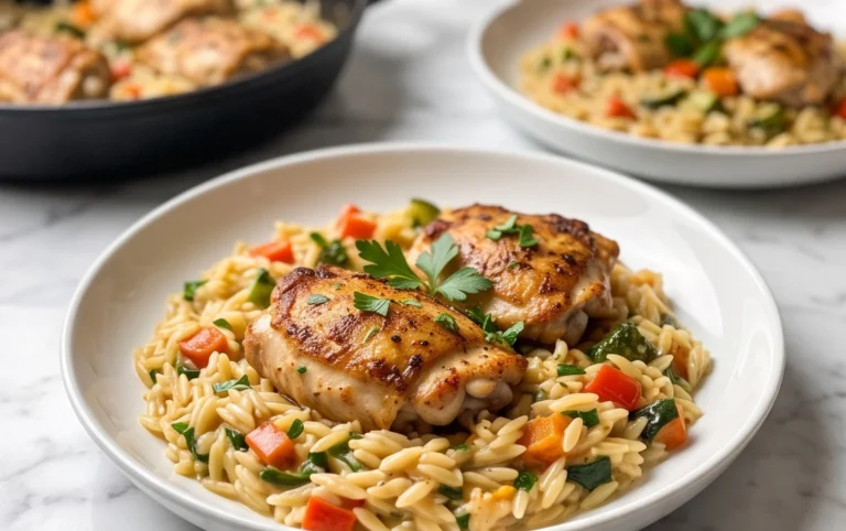 Chicken Orzo (30-Minutes, One-Pan)