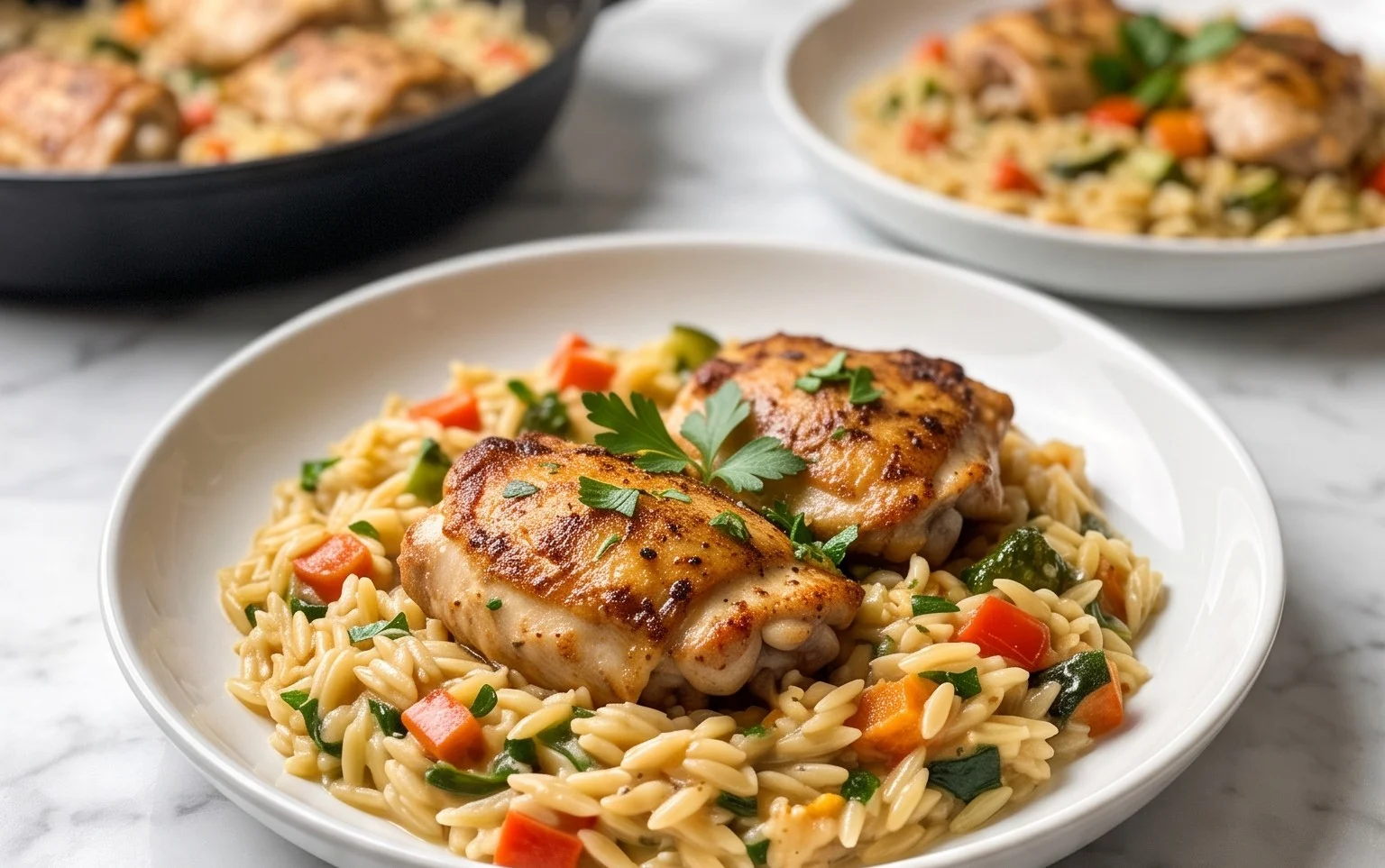 Chicken Orzo (30-Minutes, One-Pan)