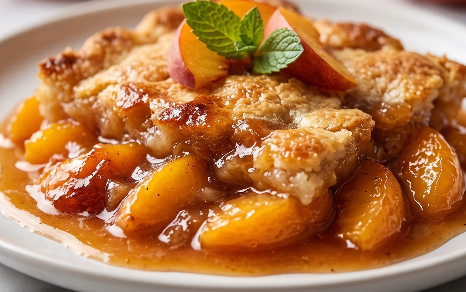 The Easiest Southern Peach Cobbler