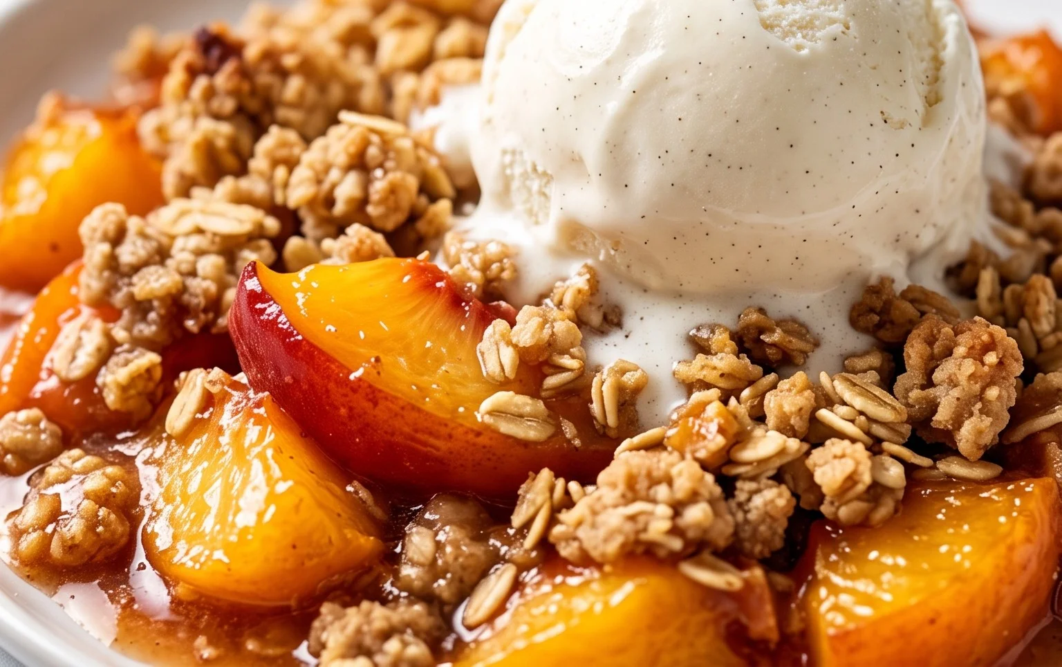 Fresh Peach Crisp Recipe