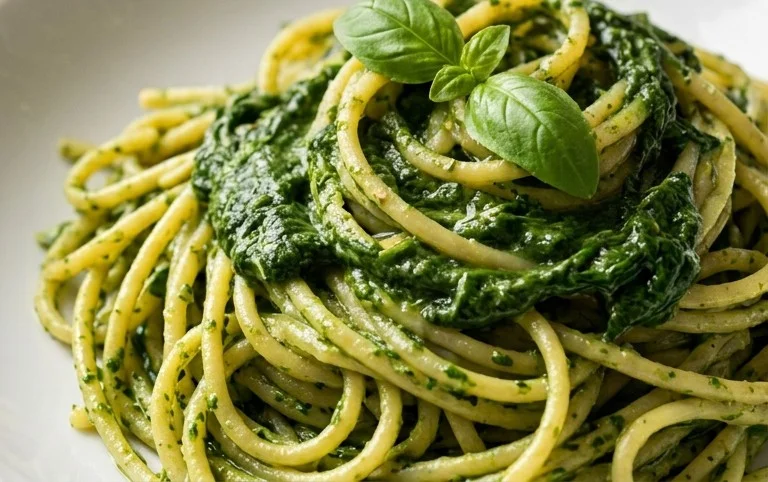 Pasta with Spinach Sauce