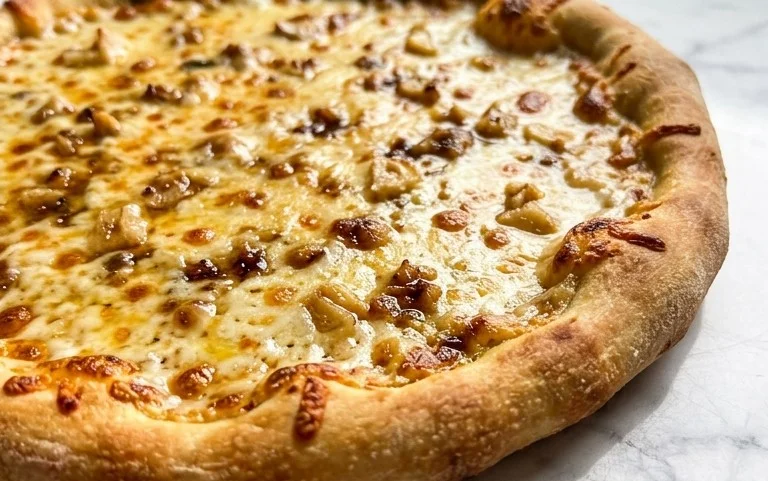 buttery garlic pizza