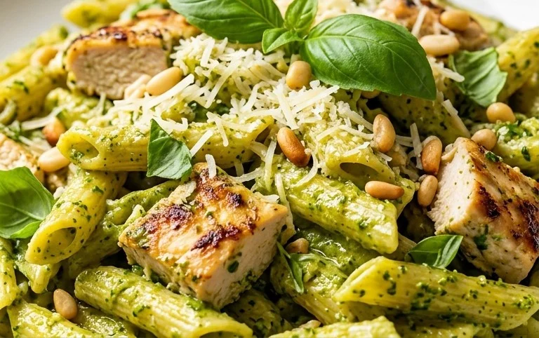 Creamy Chicken Pesto Pasta