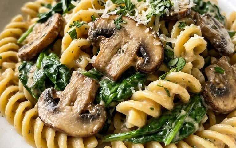 Spinach Mushroom Pasta
