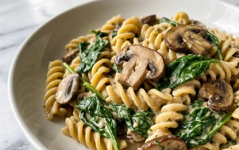 Spinach Mushroom Pasta