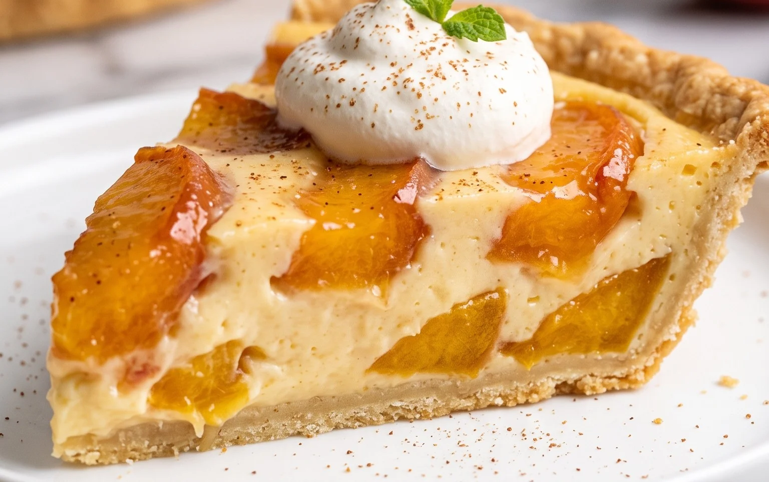Peaches and Cream Pie