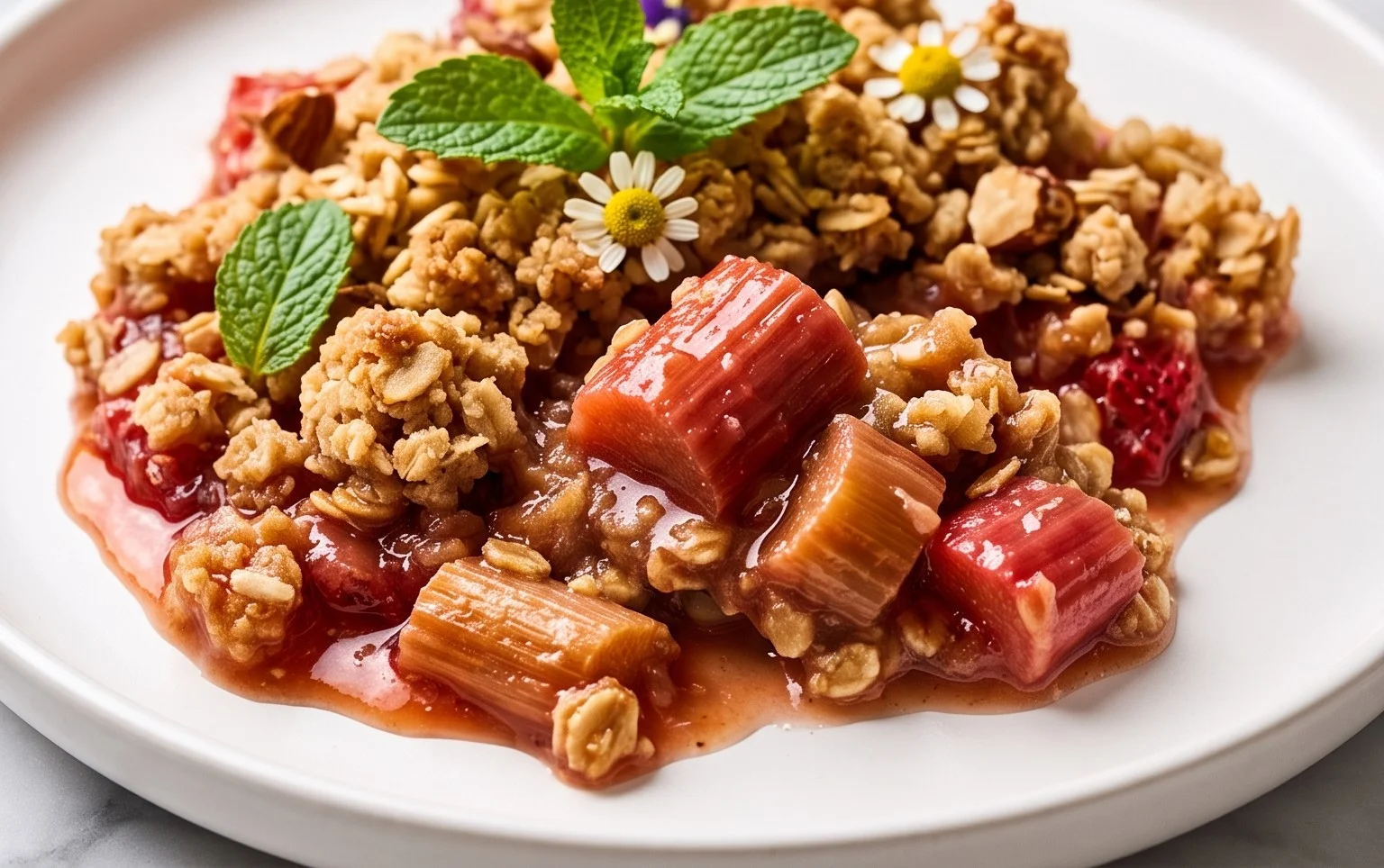 Easy Rhubarb Crisp