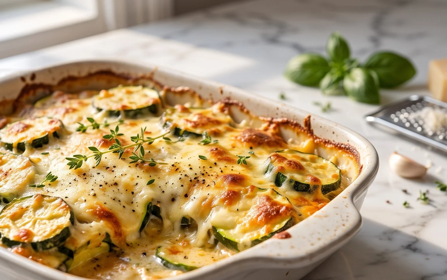 Baked Zucchini and Cheese