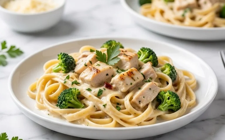 Low Calorie Chicken Alfredo