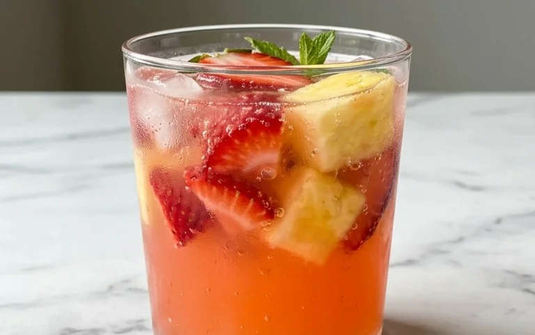 Pineapple Strawberry Agua Fresca