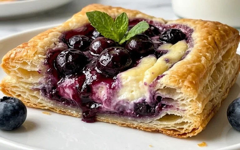 Blueberry Cream Cheese Puff Pastry