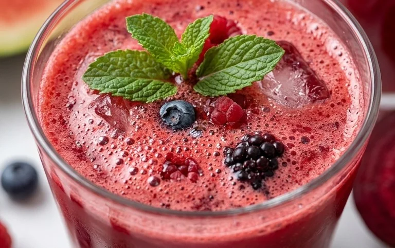 Watermelon Cherry Berry Beet Juice