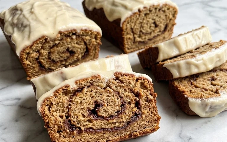 Cinnamon Roll Banana Bread