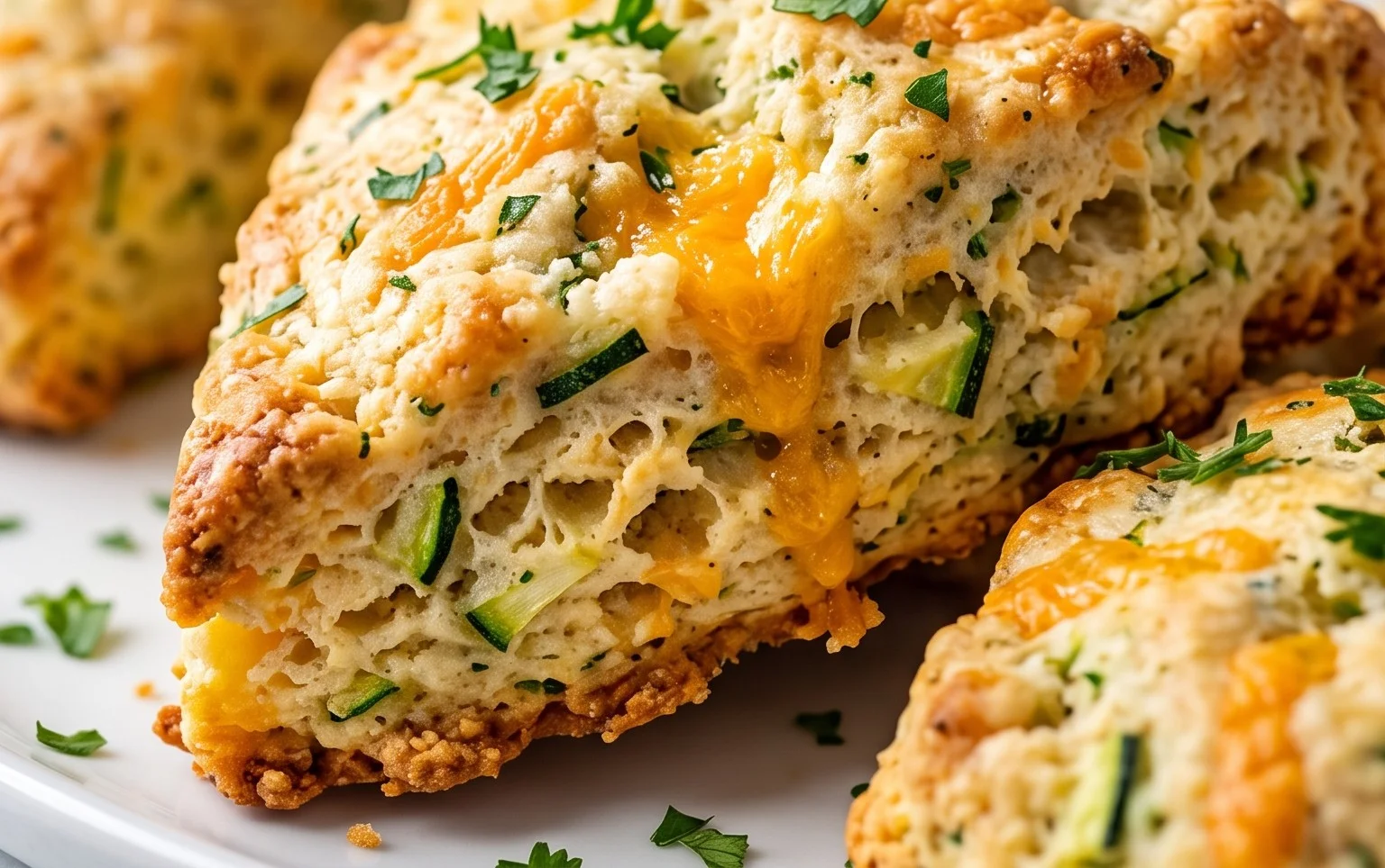 Zucchini Cheddar Scones