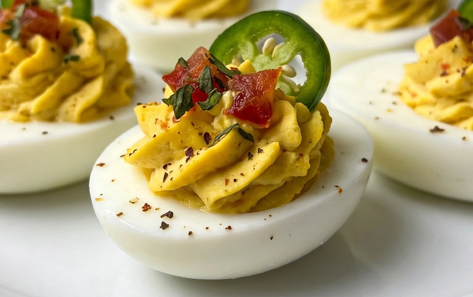 Jalapeno Popper Deviled Eggs