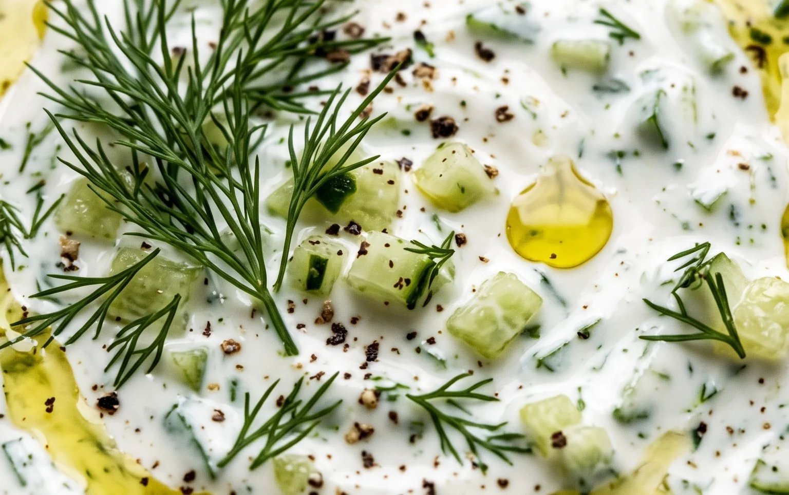 Cucumber Dip with Sour Cream and Dill