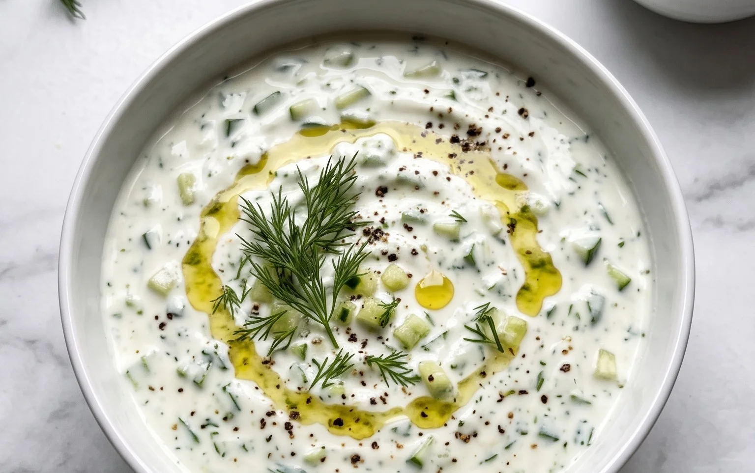 Cucumber Dip with Sour Cream and Dill