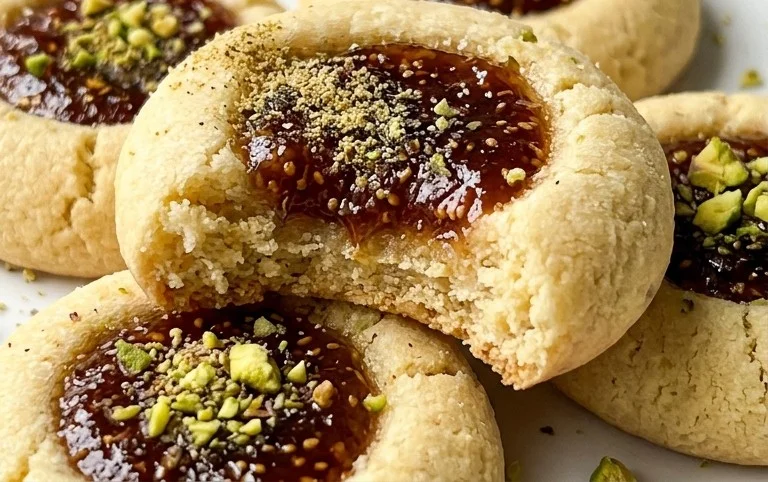 Cardamom Fig Thumbprint Cookies