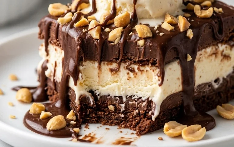 Buster Bar Ice Cream Cake