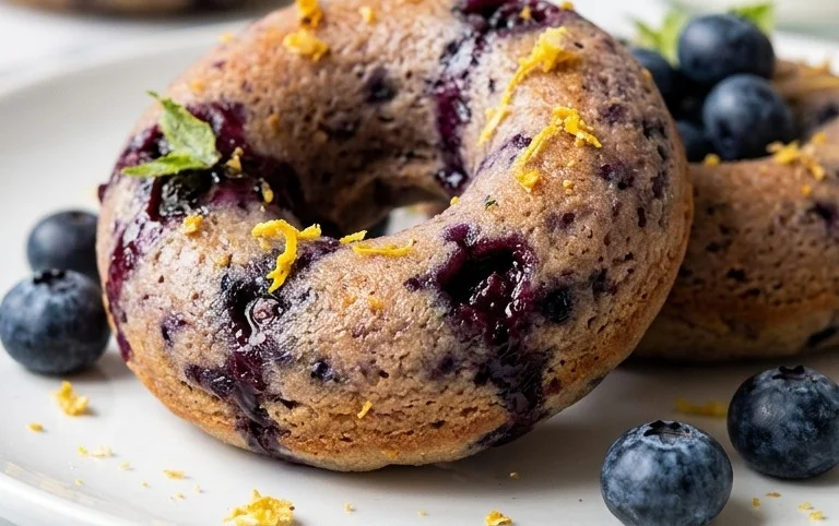 Blueberry Cake Donuts