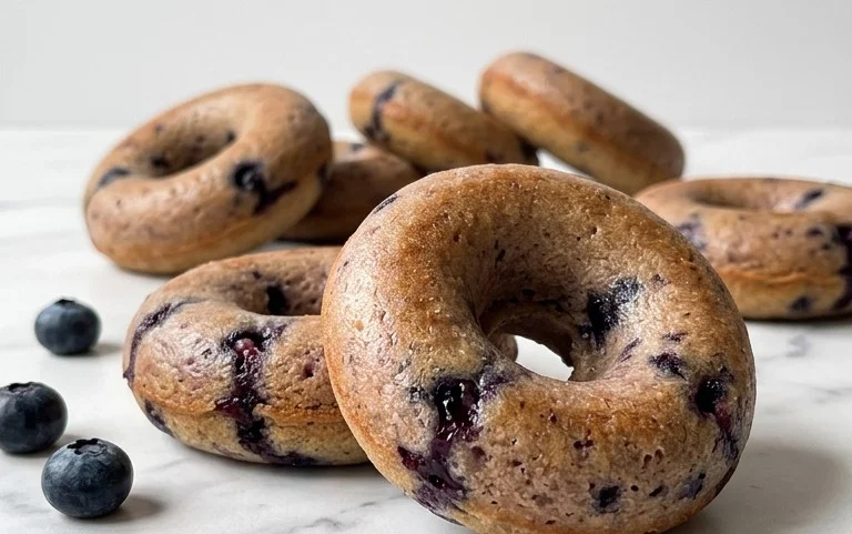 Blueberry Cake Donuts