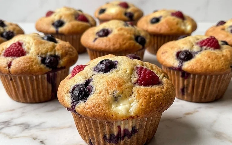 Berry Cream Cheese Muffins