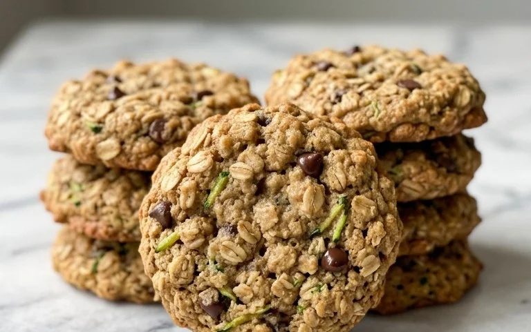 Healthy Zucchini Oatmeal Cookies